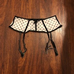 Victoria Secret Polka Dot Garter Belt